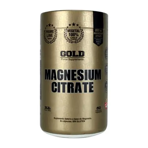 Gold Nutrition Magnesium Citrate de 60 cápsulas